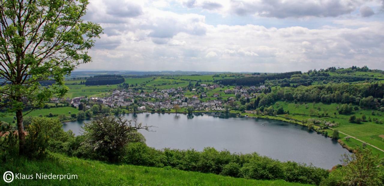 Ferienwohnung Welcome Mit Seeblick Schalkenmehren Buitenkant foto